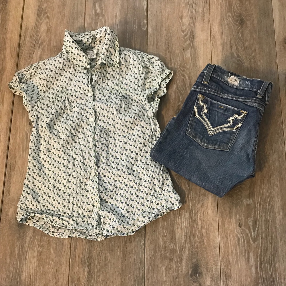 American Eagle button up blouse